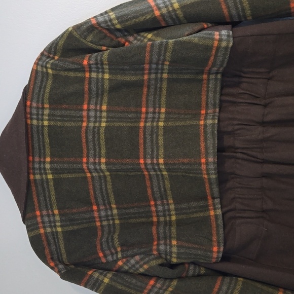 Bernardo Brown Double Breasted Mixed Media Women's Wool Blend Coat Size M - Picture 6 of 14